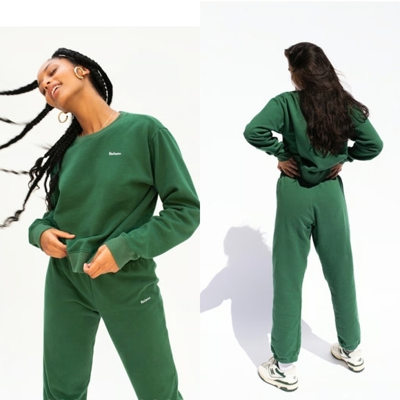 Realisation Par Womens Sweatpant Set Green M - Picture 1 of 8